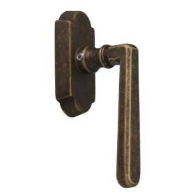   OLASZ ALT WIEN Patinás antik Nagyalakú Ablakfélkilincs Pozíciónáló Mechanikával