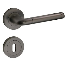 Lindo Körrozettás Antracit/Grafit Szürke BB  Gomb/Kilincs