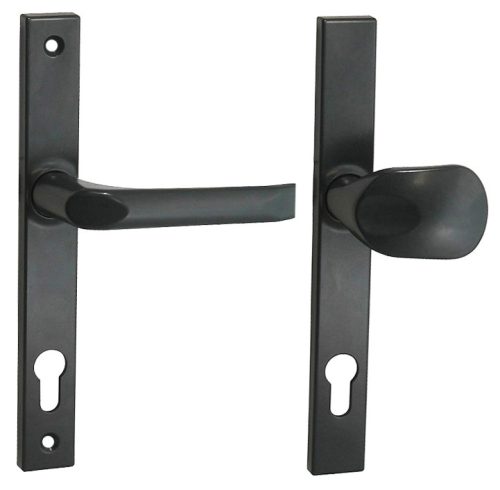 Felix szögletes Biztonsági Bejárati Gomb/ajtókilincs 7016 Antracit 90mm PZ
