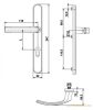 Hero Szögletes Biztonsági Antracit/grafit szürke 90 mm PZ Gomb/Kilincs