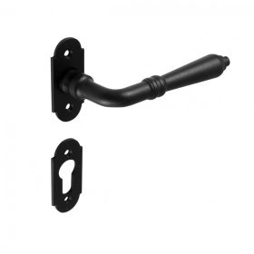   Valentina Perfekto Ovál Rozettás Szett BB Fekete Szín BB Gomb/Kilincs