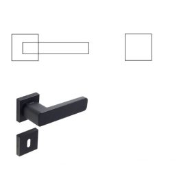 Betty Prémium Fekete Szín BB Gomb/Kilincs