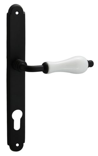 Samoha-Diána Pajzsos Fehér Porcelán Betétes Fekete 85 mm PZ