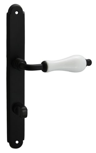 Samoha-Diána Pajzsos Fehér Porcelán Betétes Fekete 78 mm WC