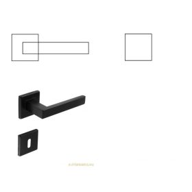 Parisienne Fekete Szín PZ  Gomb/Kilincs