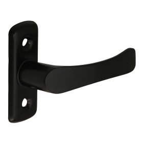 Larina Szögletes "L" Alakú Fekete Ablakkilincs