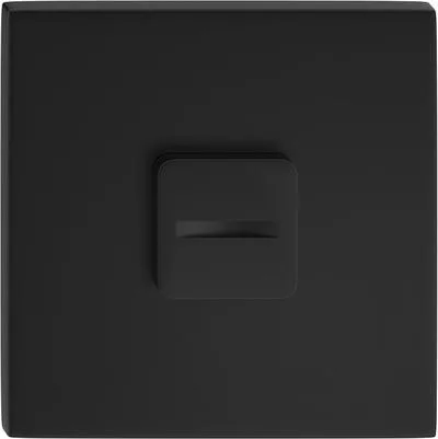 Négyzet alakú K alsó rozetta FIT 6mm fekete WC