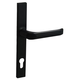   Felix szögletes Biztonsági Bejárati ajtókilincs 9005 Fekete 92mm PZ