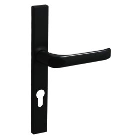   Felix szögletes Biztonsági Bejárati ajtókilincs 9005 Fekete 72mm PZ