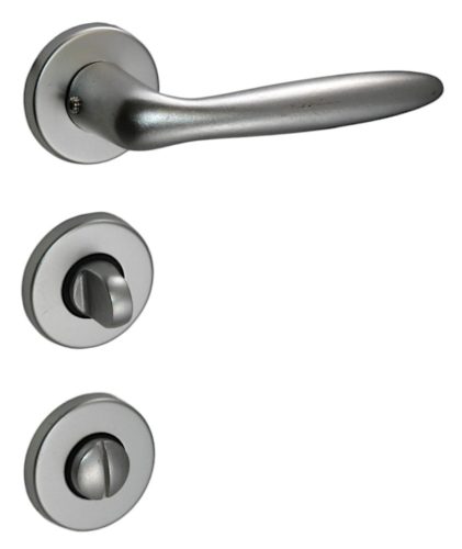 Easy Körrozettás F1 Alu Ezüst WC Gomb/Kilincs