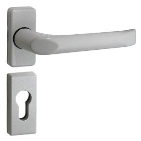   Felix Biztonsági Bejárati Kilincs/Kilincs 9006 Fehér alumínium PZ