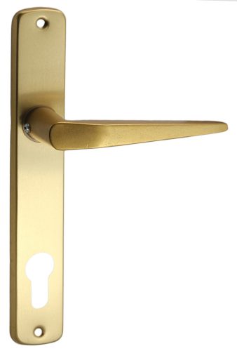 Alu 410 Pajzsos Ajtókilincs F3 Arany 90 mm PZ