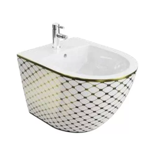 Lavita SOFI SLIM CHECKED GOLD BIDÉ, arany