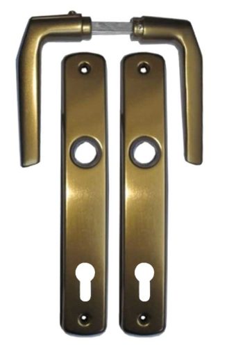 Alu 410 Pajzsos Ajtókilincs F4 bronz 90 mm PZ