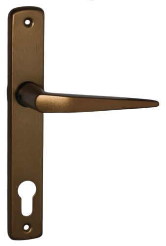 Alu 410 Pajzsos Ajtókilincs F4 bronz 90 mm PZ