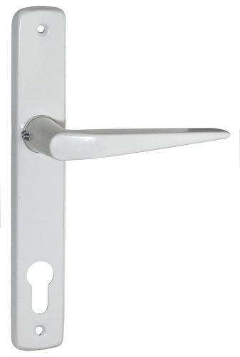 Alu 410 Pajzsos Ajtókilincs Fehér 90 mm BB