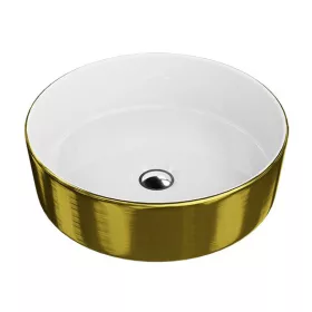 Lavita MERIDA GOLD/WHITE Mosdókagyló, fehér/arany