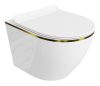 Lavita SOFI SLIM GOLD LINE WC, fehér
