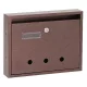 Lépcsőházi Postaláda (Rio)  350Mm X 270Mm X 60Mm  Lefele Nyíló Névjegy Bronz