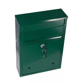 Postaláda Kocka Zöld Kétoldali Bedobónyílással