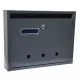 Lépcsőházi Postaláda (Rio) 350mm X 270mm X 60mm Lefele Nyíló Névjegy Antracit