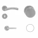 Alex Körrozettás (Fém Alaplappal) Rozsdamentes Inox PZ  Gomb/Kilincs