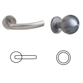 Gina Körrozettás (Fém Alaplappal) Gömb Gomb/Kilincs