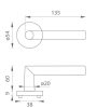 Tímea Din Fix Csapos Körrozettás Rozsdamentes Inox BB