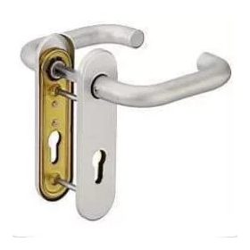   Tűzgátló Rövid Pajzsos DIN 72 PZ Biztonsági U-alakú Gomb/Jobbos Kilincs Rozsdamentes