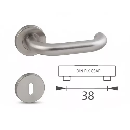 Buton/buton cilindric PZ din oțel inoxidabil în formă de U