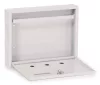 Lépcsőházi Postaláda (MONACO) 310Mm X 230Mm X 60Mm  lefele nyíló FEHÉR