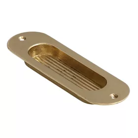 Tolóajtókagyló Ovál Fényes Réz