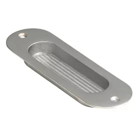 Tolóajtókagyló Ovál Fényes Króm