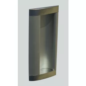 Tolóajtókagyló Ívelt Szögletes 96mm Matt Króm