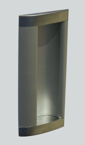 Tolóajtókagyló Ívelt Szögletes 96mm Matt Króm