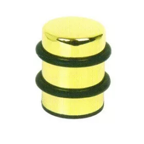 Ajtóütköző henger Dupla gumis, Réz