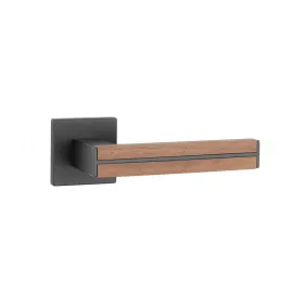   APRILE IMPERATA Négyzetrozettás Q SLIM 7MM BK-Diófa/Fekete (CSAK KILINCS FELSŐ ROZETTÁN)