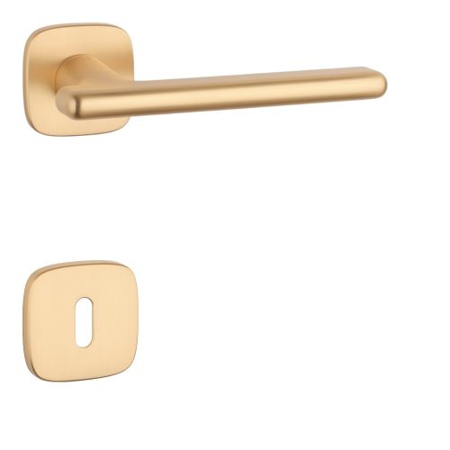 APRILE MARANTA Négyzetrozettás QR SLIM 7MM KG - Szatén arany színű BB