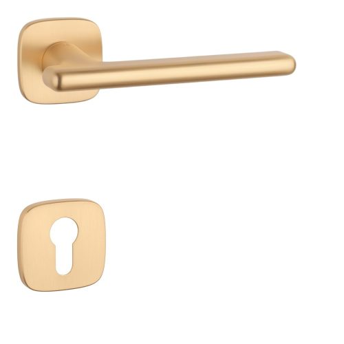 APRILE MARANTA Négyzetrozettás QR SLIM 7MM KG - Szatén arany színű PZ