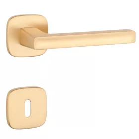   APRILE PEA Négyzetrozettás QR SLIM 7MM KG - Szatén arany színű BB