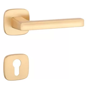   APRILE PEA Négyzetrozettás QR SLIM 7MM KG - Szatén arany színű PZ