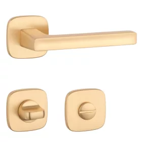   APRILE PEA Négyzetrozettás QR SLIM 7MM KG - Szatén arany színű WC