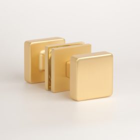   Gomb Kétoldalú APRILE MORA Q SLIM 7MM GOLD SATIN - Szatén arany színű