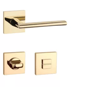   APRILE PRIMULA Négyzetrozettás Q SLIM 7MM GOLD PVD - Fényes arany színű PVD WC