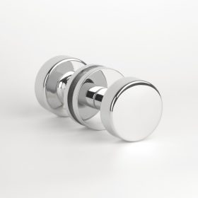 Gomb Kétoldalú APRILE RUTA R SLIM 7MM CP - Fényes króm