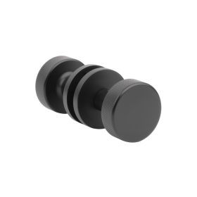Gomb Kétoldalú APRILE TUJA R SLIM 7MM BLACK - Fekete