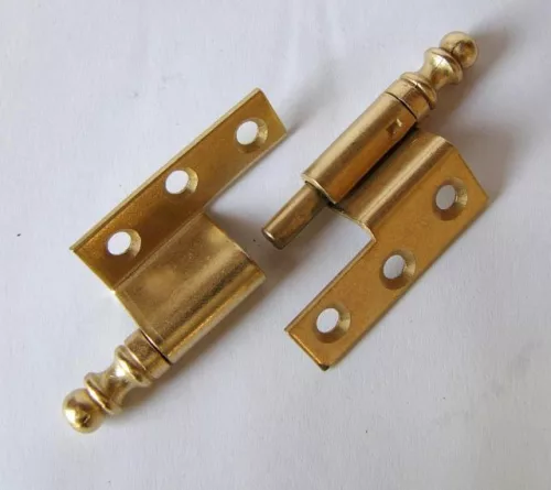 Pánt díszes hajlított - jobbos arany 75mm