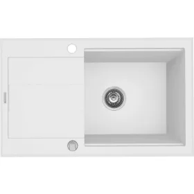 Mosogató PY Sparta Plus Lux 1 mély+csep. fehér 780x480mm