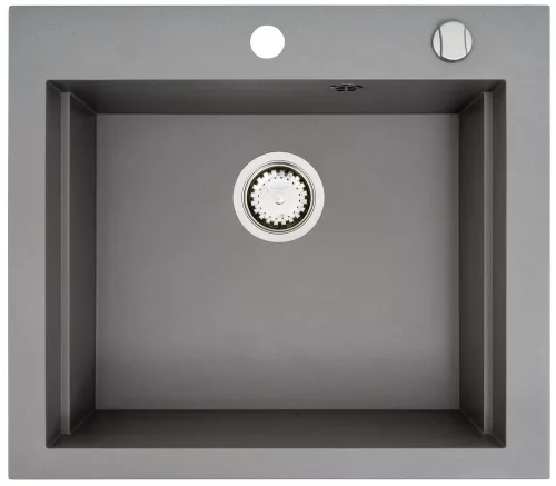 Mosogató PY Siros 1 mély szürke 570x515mm