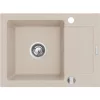 Mosogató PY Next 1 mély+kicsi csep. bézs 620x440mm